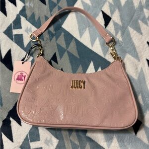 Juicy Couture Blush Pink Embossed Shoulder Bag